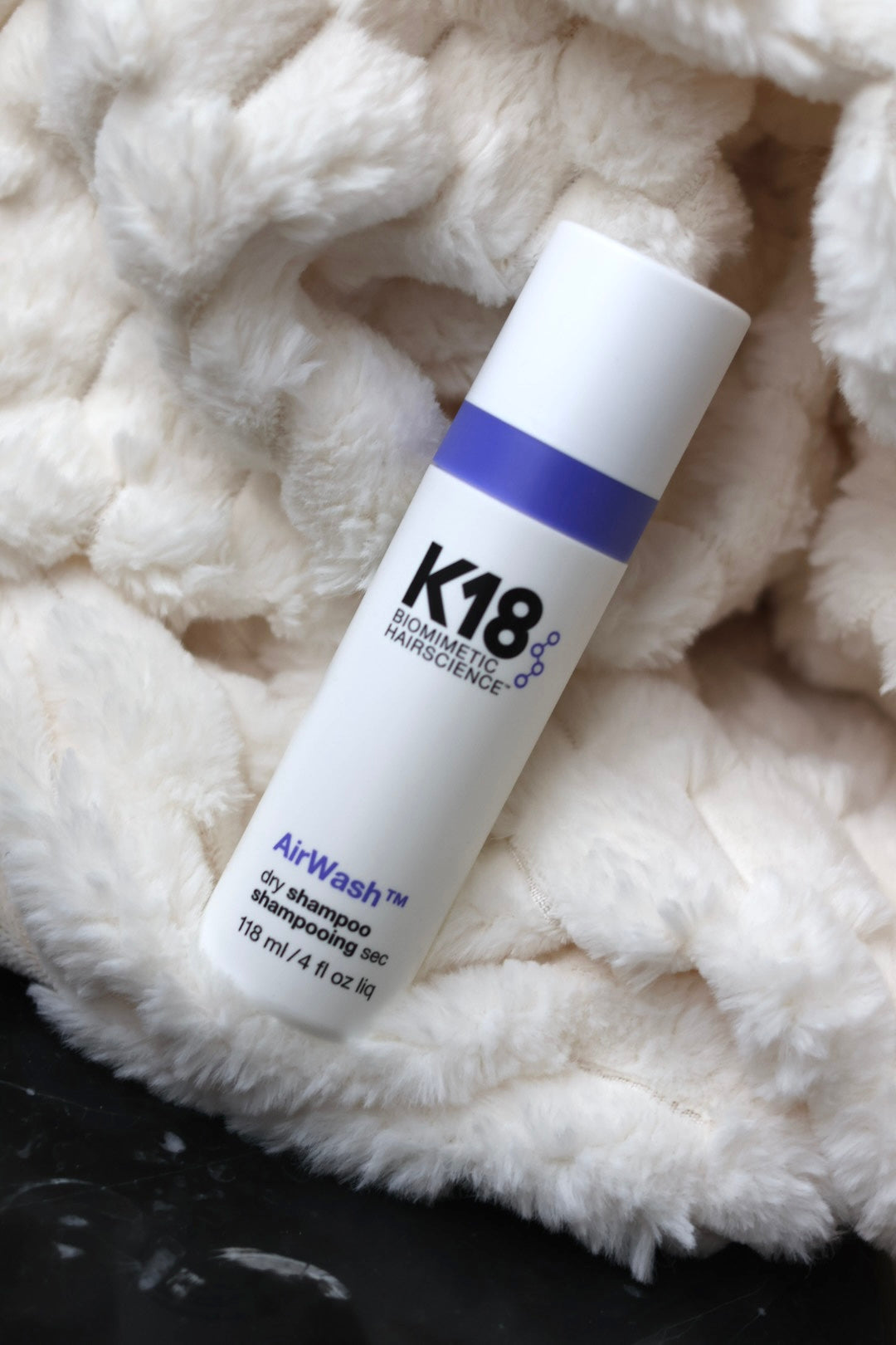 K18 AirWash Dry Shampoo, droog te gebruiken, zorgt ervoor dat je minder je haar moet wassen, langer plezier van je kleur. makkelijk in gebruik, binnen 4 minuten ben je klaar 