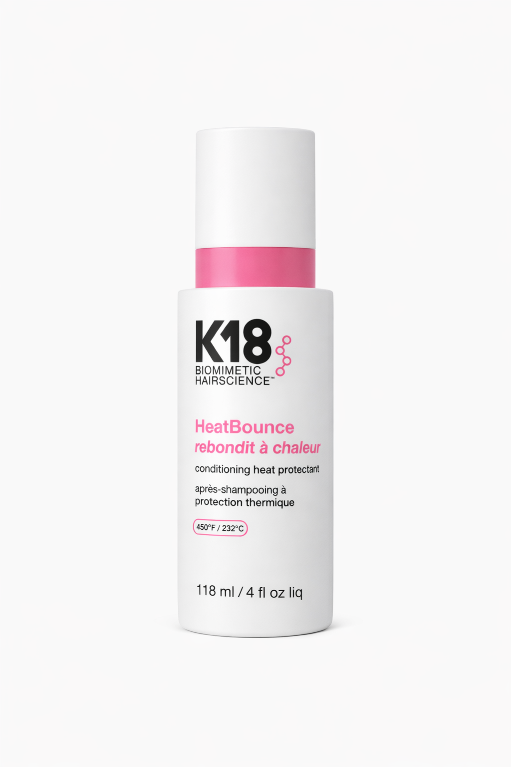 K18 HeatBounce Leave-in Heat Protector — beschermt haar tot 230°C | HairLab23
